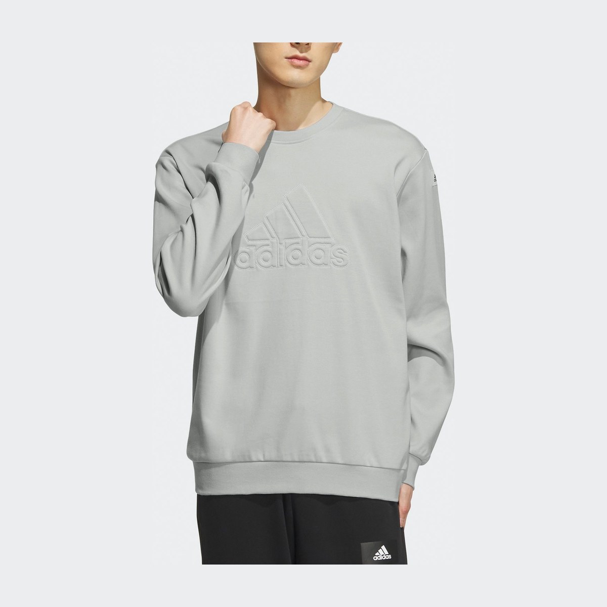 adidas Sportswear Lounge Sweatshirt Silver Gray