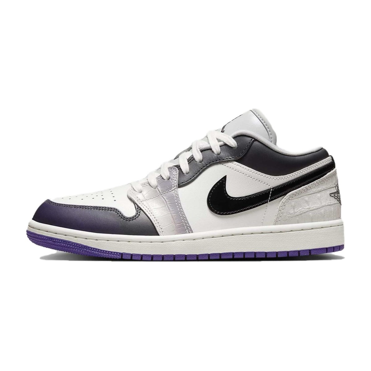 Jordan Air Jordan 1 Low SE White Black Purple