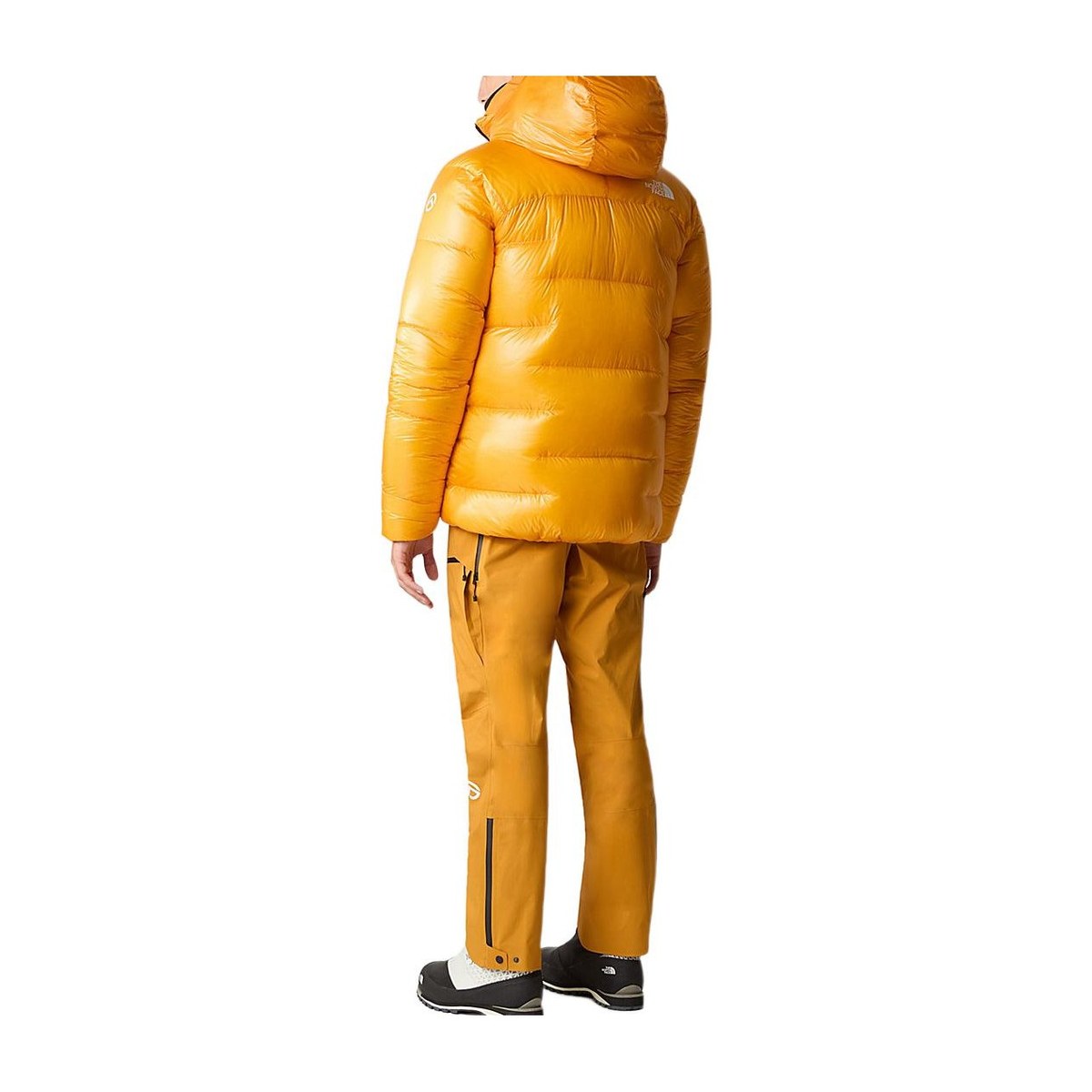 The North Face Summit Series Logo Print Down Jacket Yellow