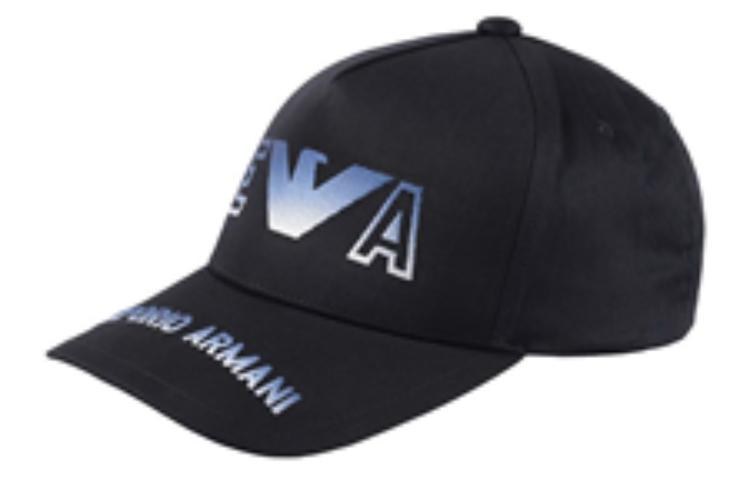 Emporio Armani Large Logo Eagle Cap Black