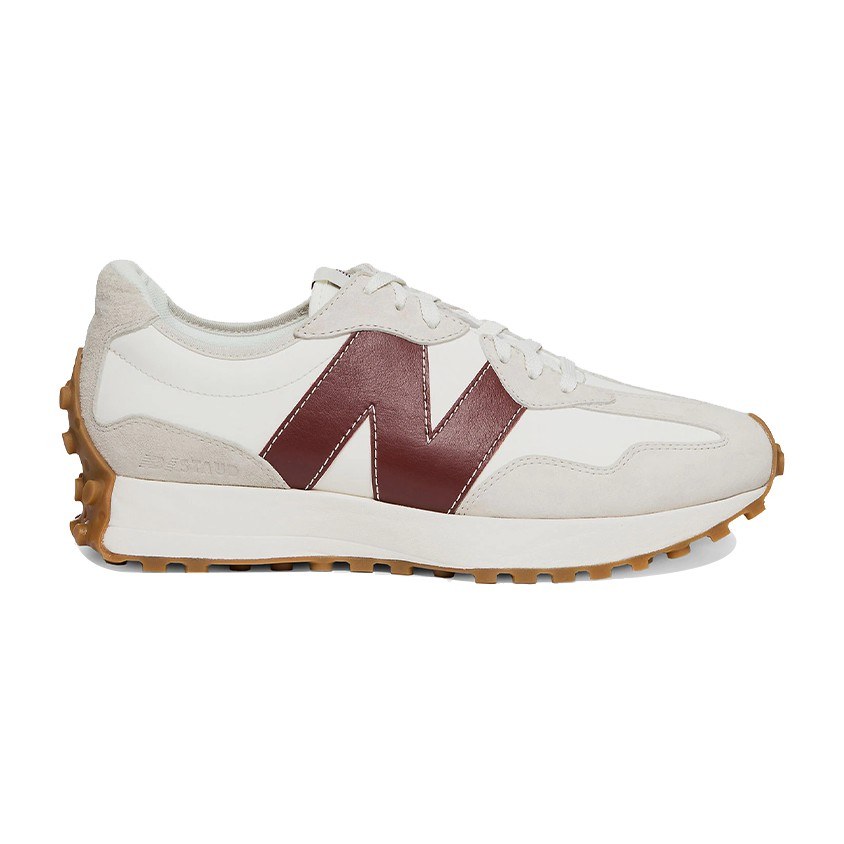 Staud x New Balance 327 Burgundy