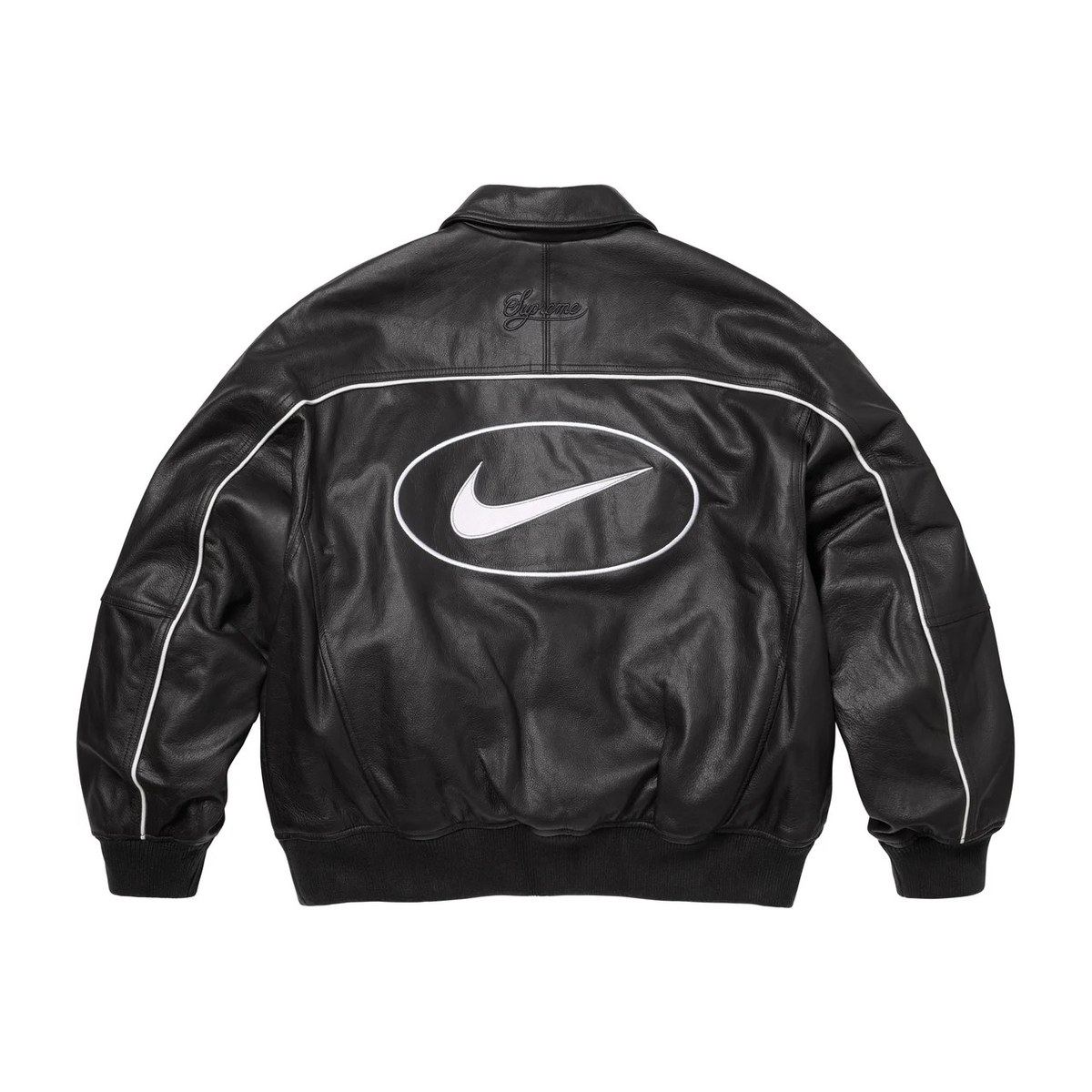 Supreme x Nike Leather Varsity Jacket