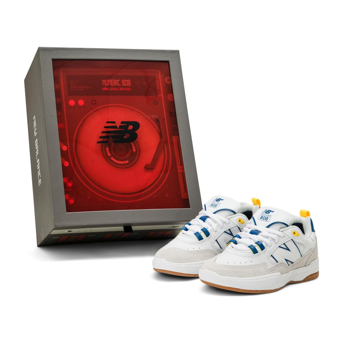 New Balance Numeric Tiago Lemos 808 White Grey