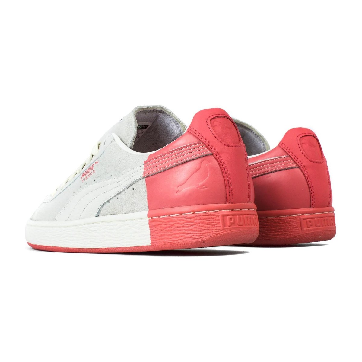 PUMA Suede White Pink
