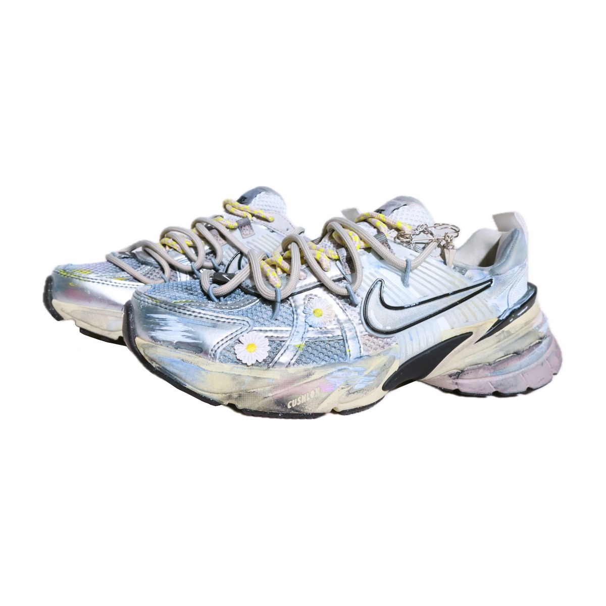 Nike V2K Run Yellow White