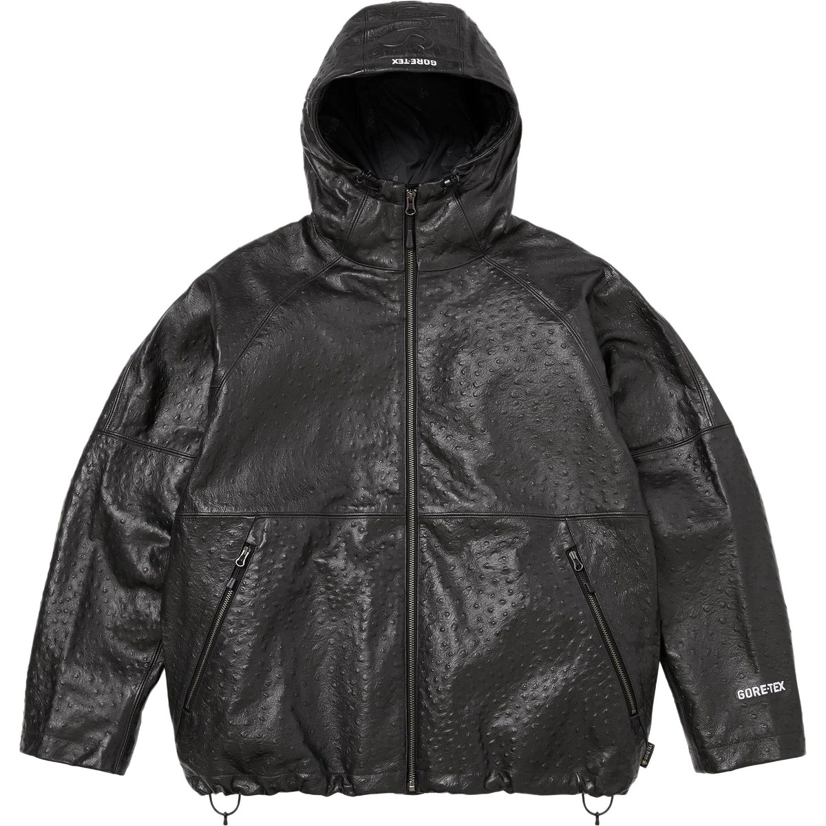 Supreme SS26 WEEK6 GORE-TEX Ostrich Embosssed Leather Jacket