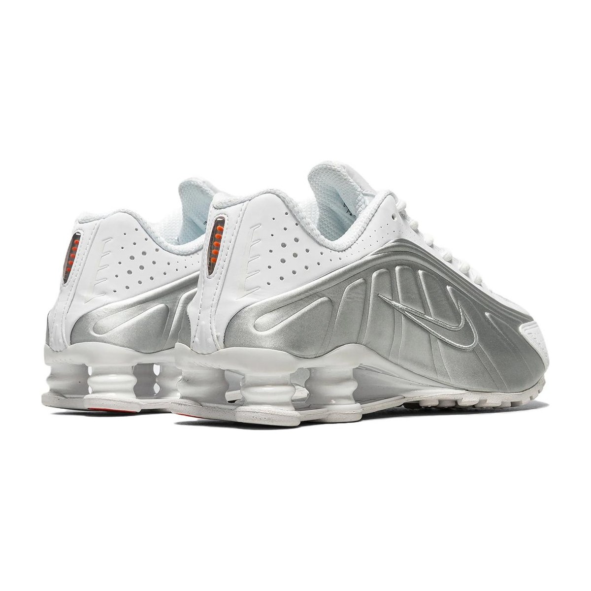 Nike Shox R4 "White and Metallic Silver"