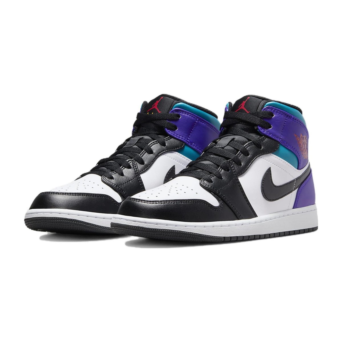 Jordan Air Jordan 1 Mid Black White Purple