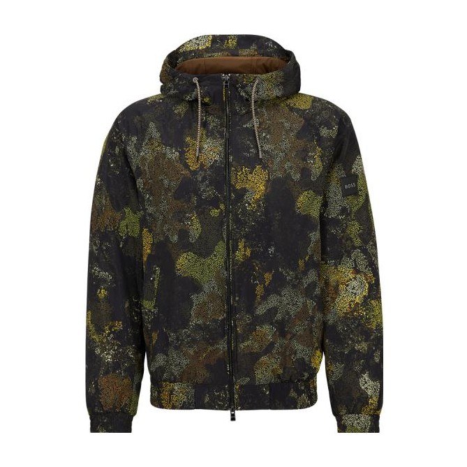 HUGO BOSS FW23 Camo Zip Hoodie