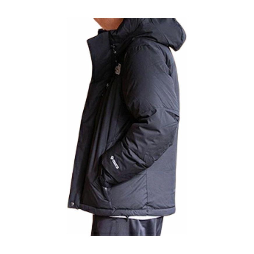 The North Face Logo Hoodie Down Jacket Black