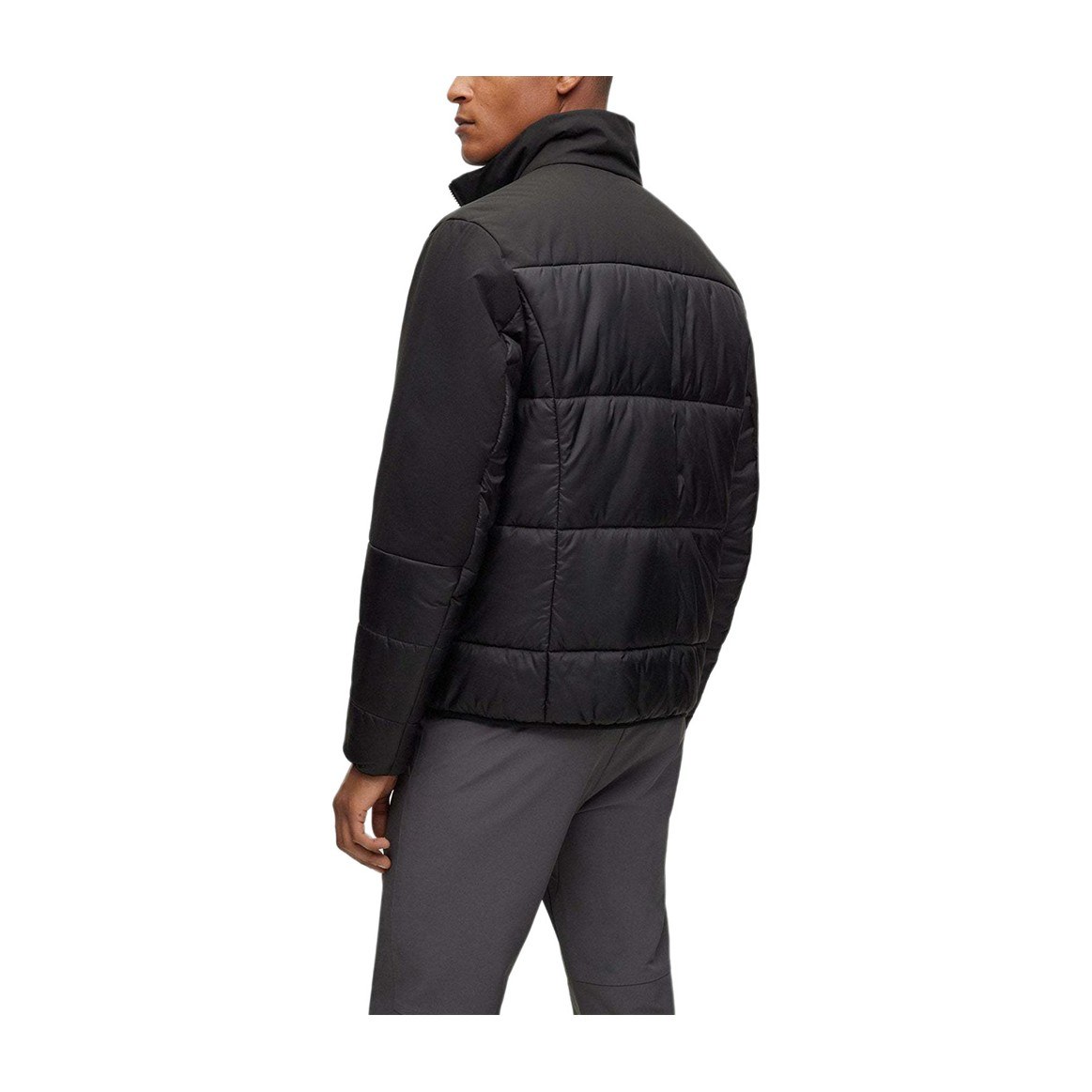 HUGO BOSS Green SS24 Colorblock Logo Cotton Jacket