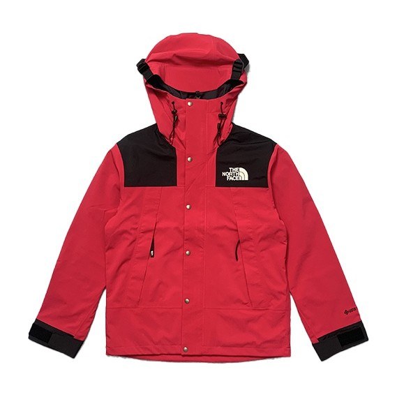 The North Face 1990 Series Logo Print Hooded Jacket Red