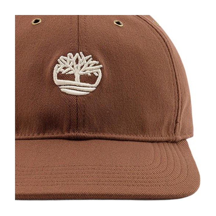 Timberland Logo Cap Brown Red