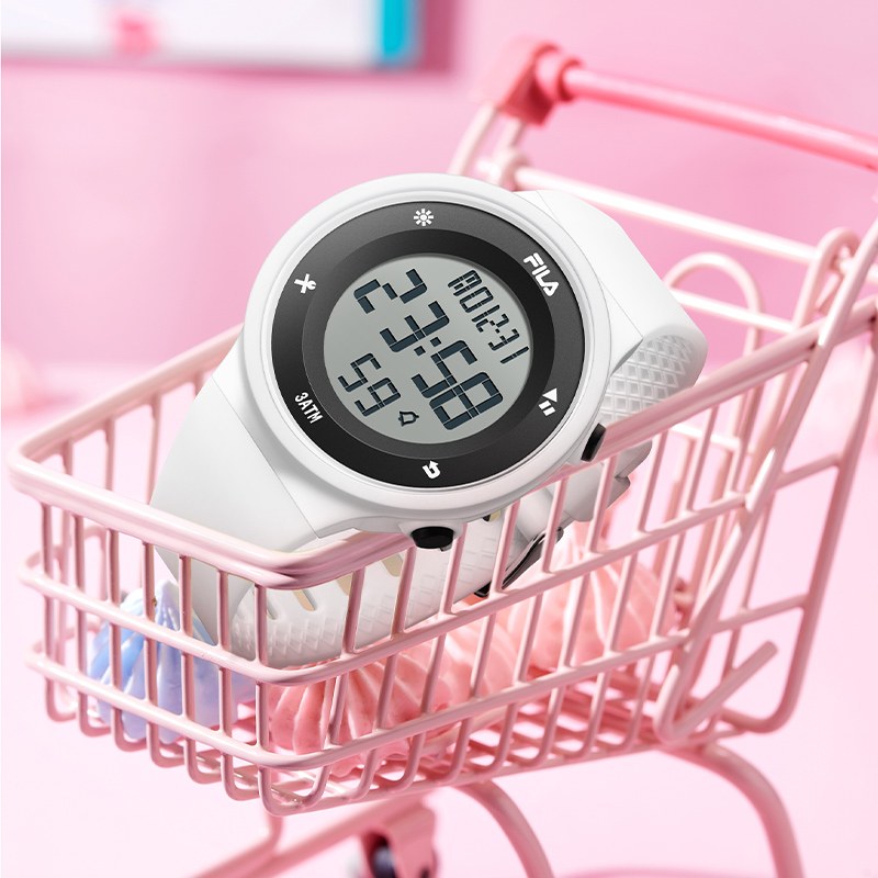 FILA Digital Watch Black White