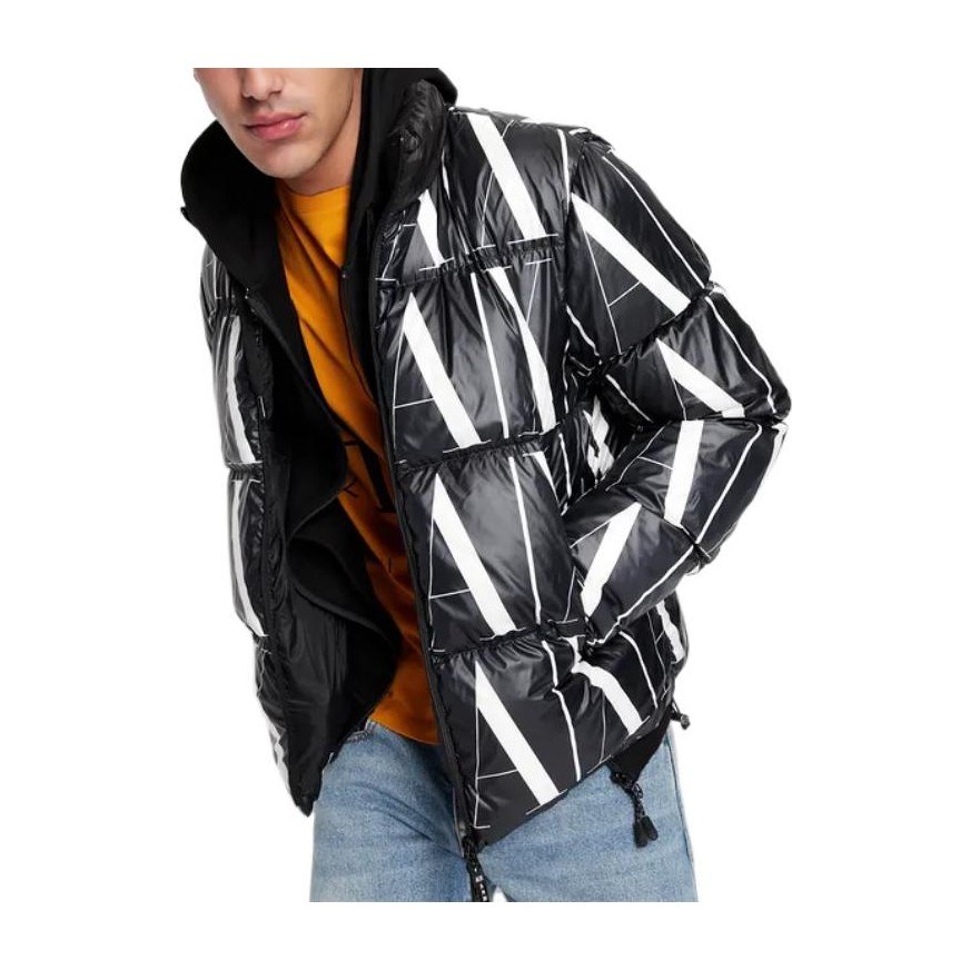 Armani Exchange FW22 Logo Puffer Jacket Black