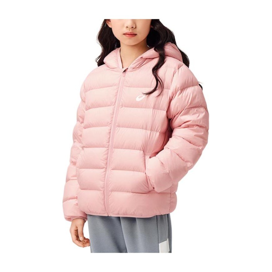 Asics Hoodie Down Jacket Pink Youth