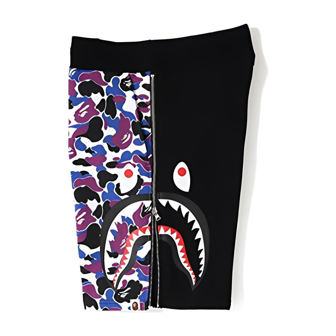 A BATHING APE Bape 13th Anniversary Camo Shorts Black