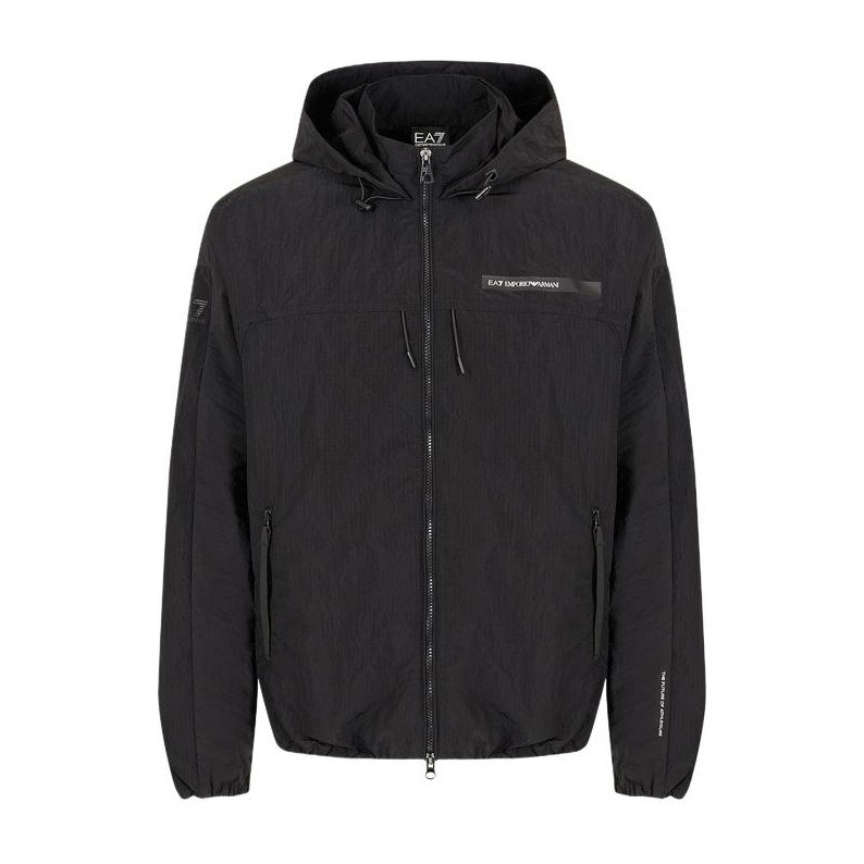 Emporio Armani EA7 SS24 Hoodie Jacket Black