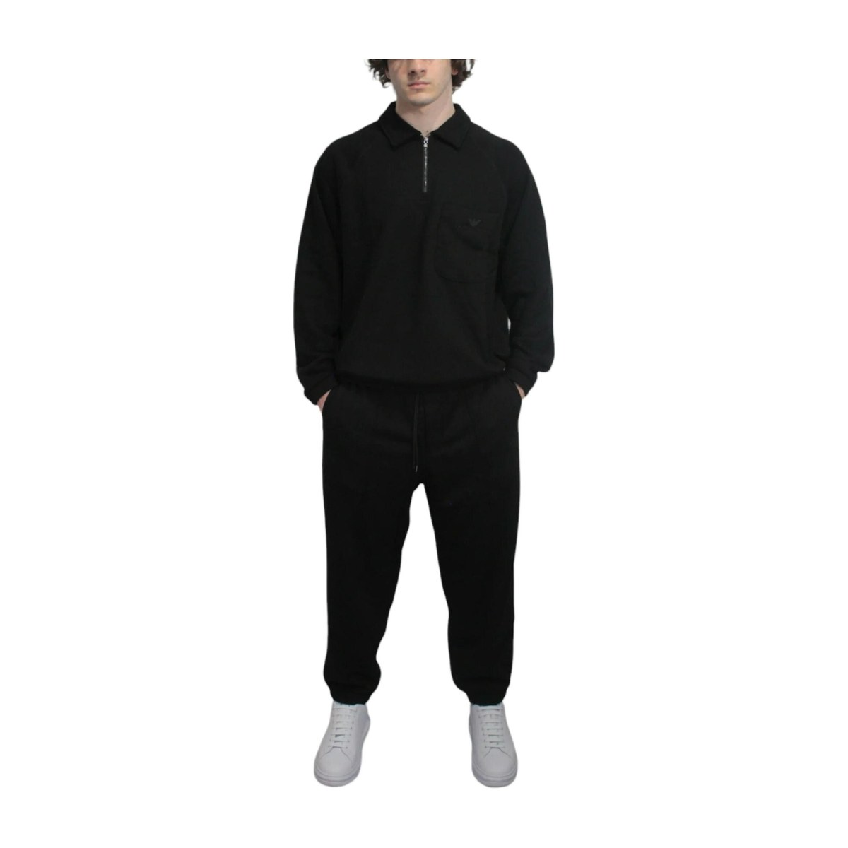 Emporio Armani SS24 Logo Embroidered Pullover