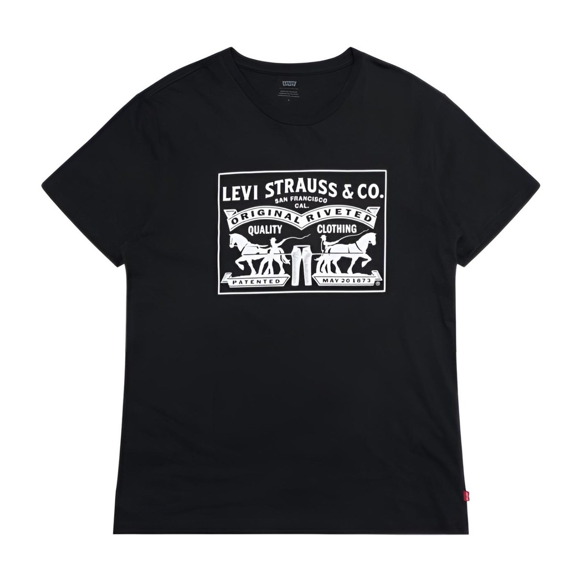 Levis Logo Print Crewneck T-Shirt Black