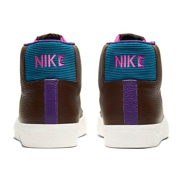 Nike Blazer Mid White Brown Blue