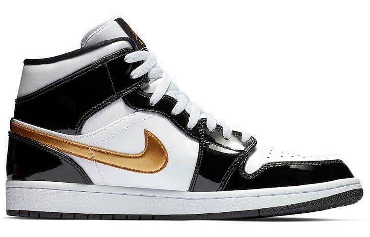Jordan Air Jordan 1 Mid Black Gold 2019