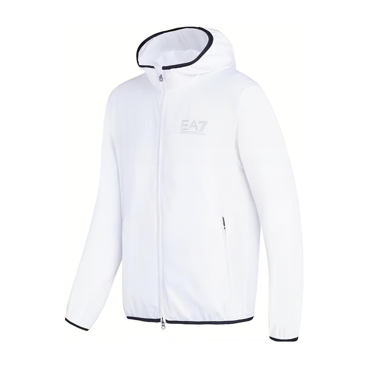 Emporio Armani Logo Zip Jacket White