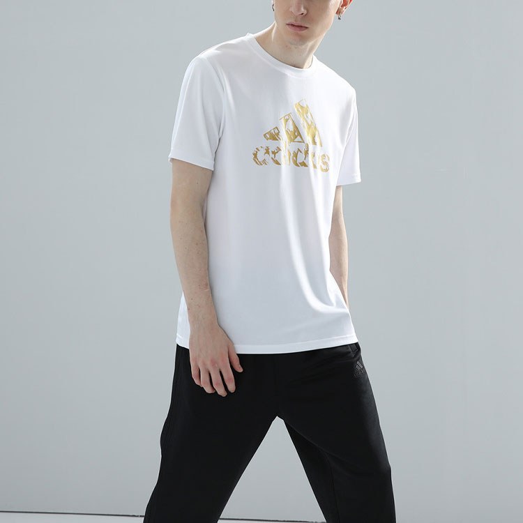 adidas Retro Logo Tee White Platinum