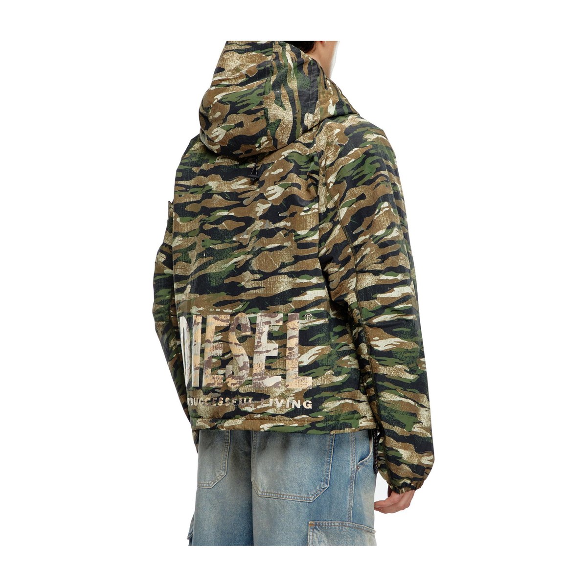 DIESEL Camouflage Hoodie Jacket