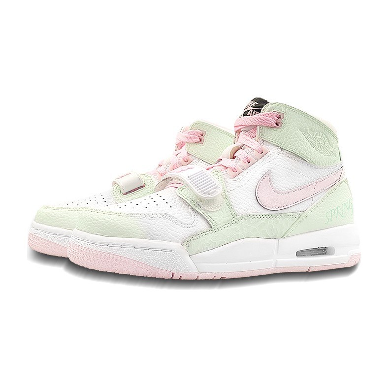 Jordan Legacy 312 High White Green Pink