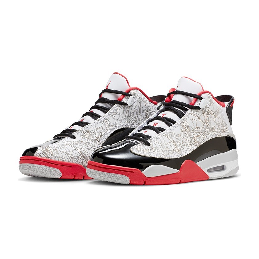 Jordan Dub Zero White Black Red