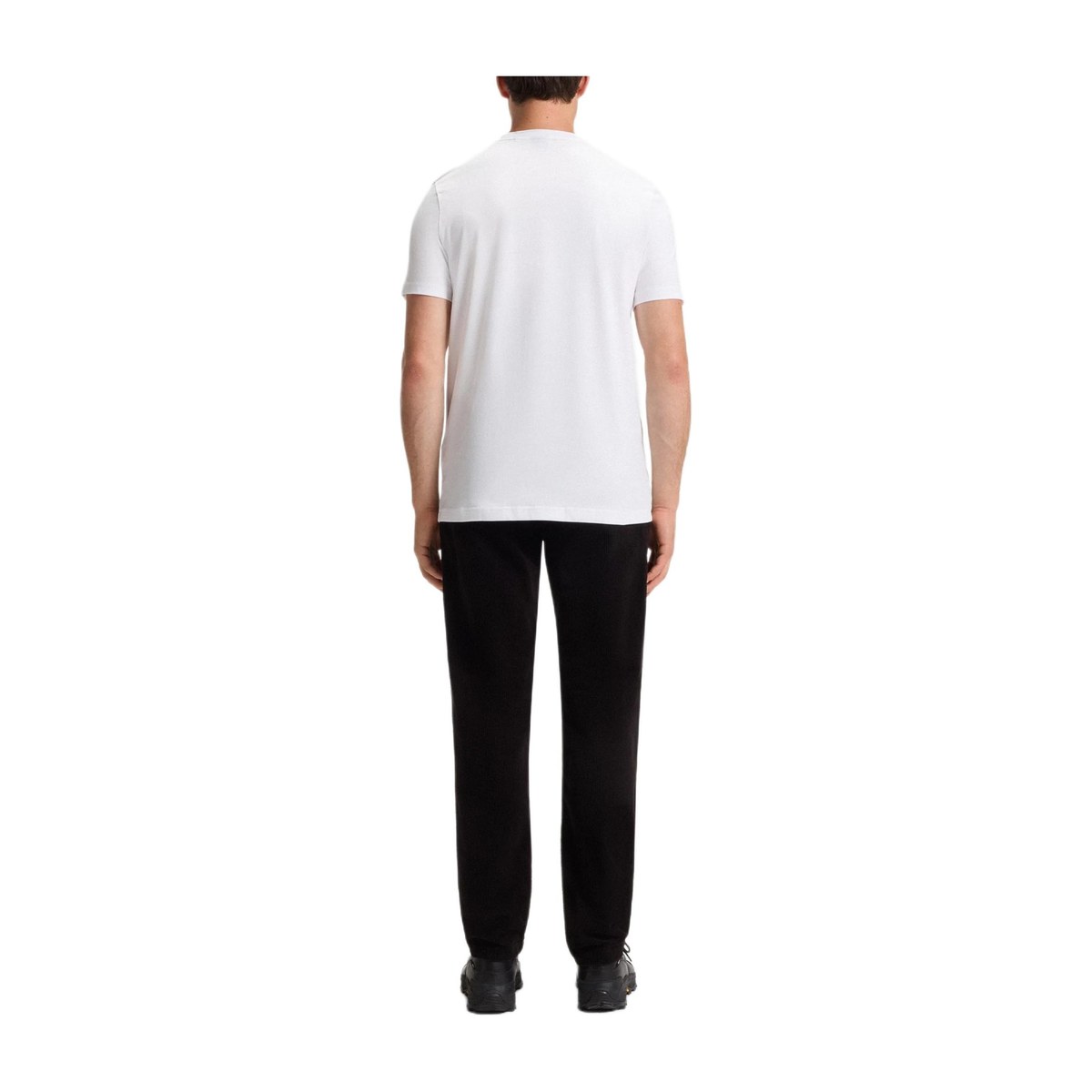 HUGO BOSS Letter Print Crew Neck T-Shirt White
