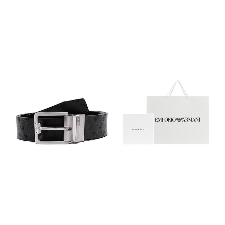 Emporio Armani SS23 Belt Black 3.5cm