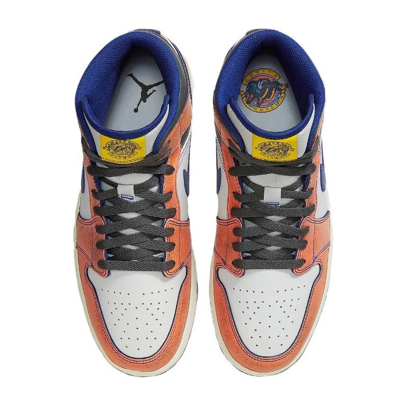Jordan Air Jordan 1 Mid "Flight" Orange White Black