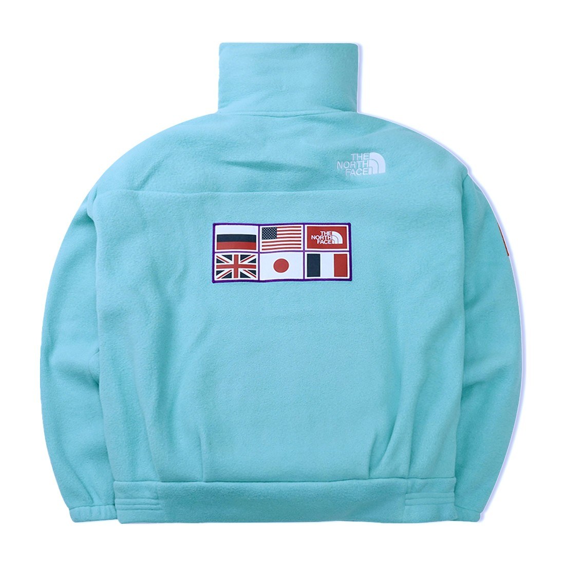 The North Face Antarctica Series Logo Fleece Jacket Peacock Blue