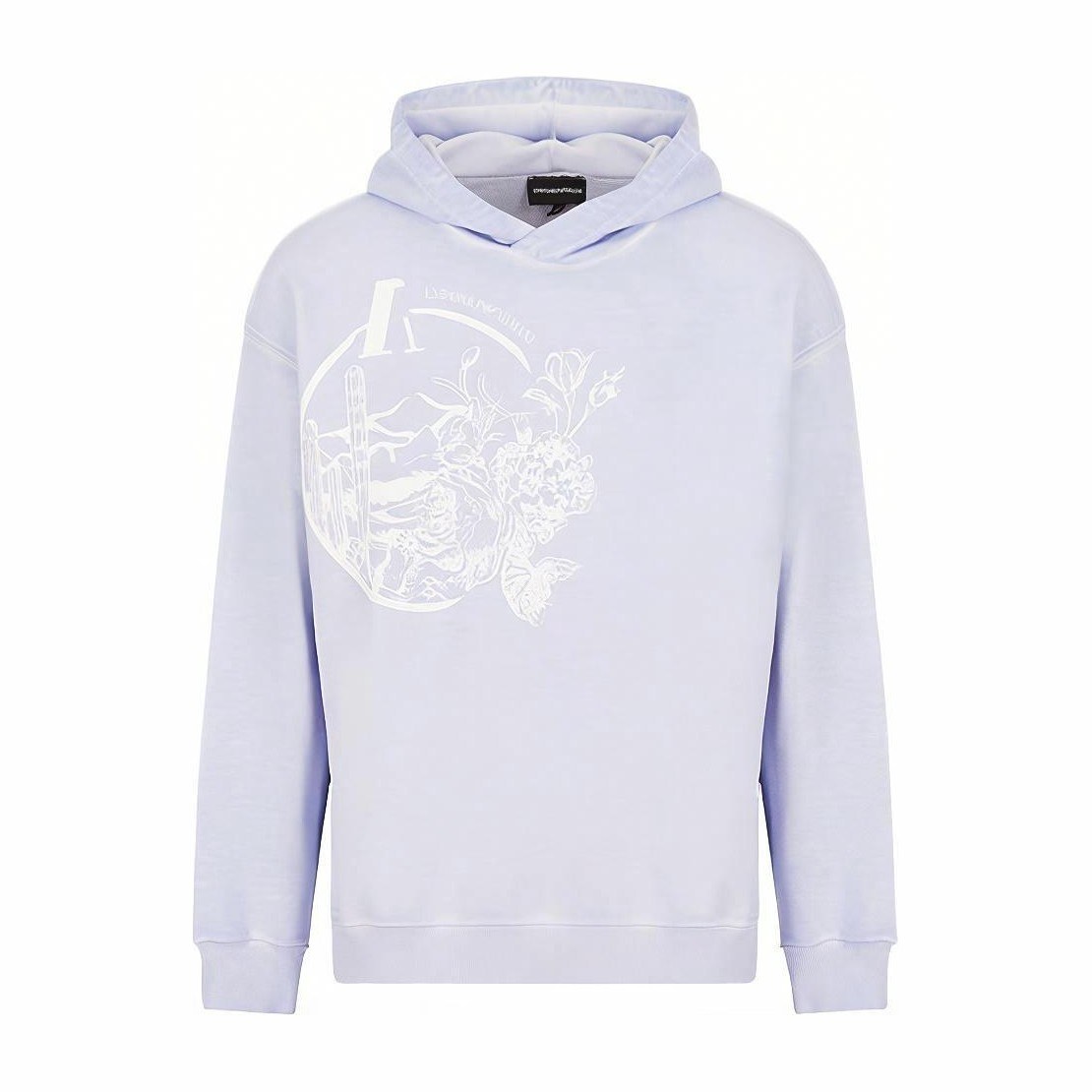 Emporio Armani SS22 Floral Hoodie Purple