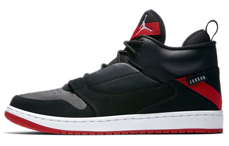 Jordan Fadeaway Mid Black Red
