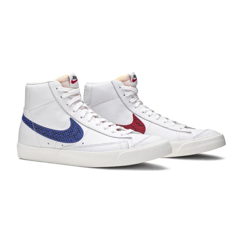 Nike Blazer Mid White Red Blue Snake