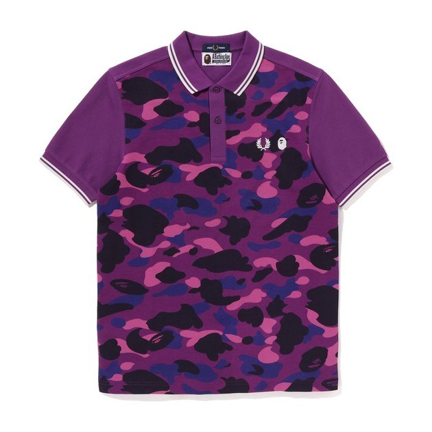 A BATHING APE x FRED PERRY Bape Color Camo Polo