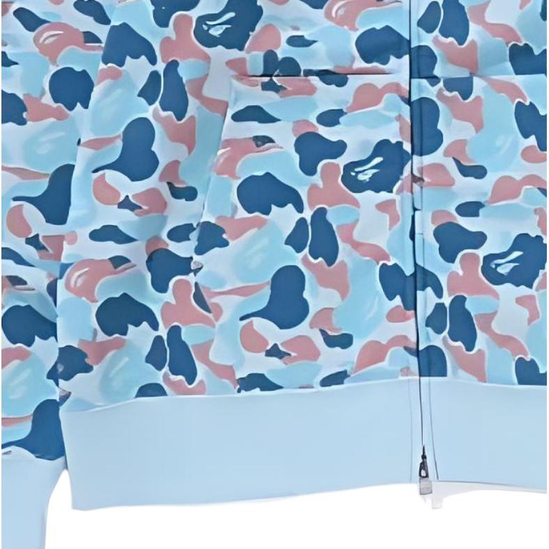 BAPE Shark Logo Hoodie Light Blue