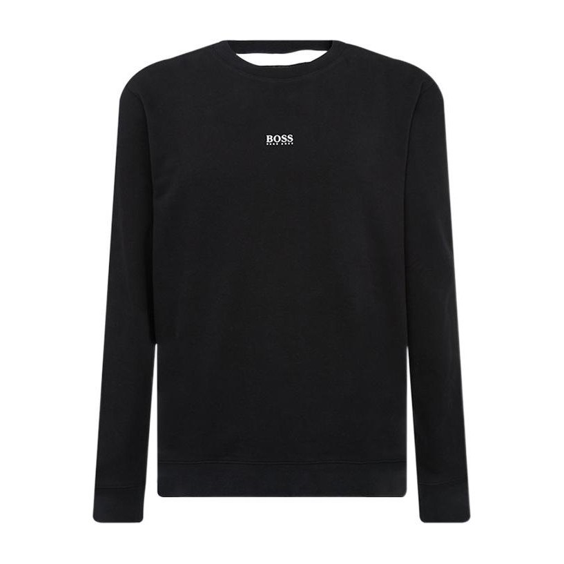 HUGO BOSS Logo Print Crewneck Sweatshirt Black