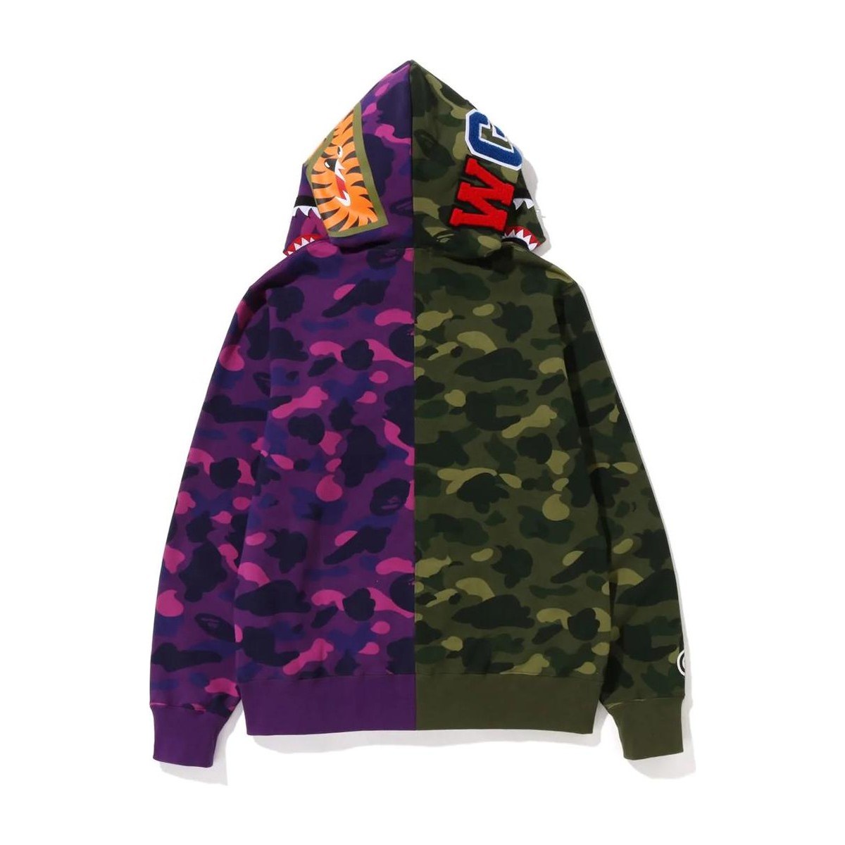 A BATHING APE Bape FW22 Color Camo Shark Full Zip Hoodie