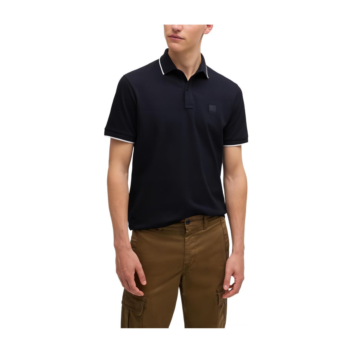 HUGO BOSS Slim-Fit Polo Shirt Dark Blue