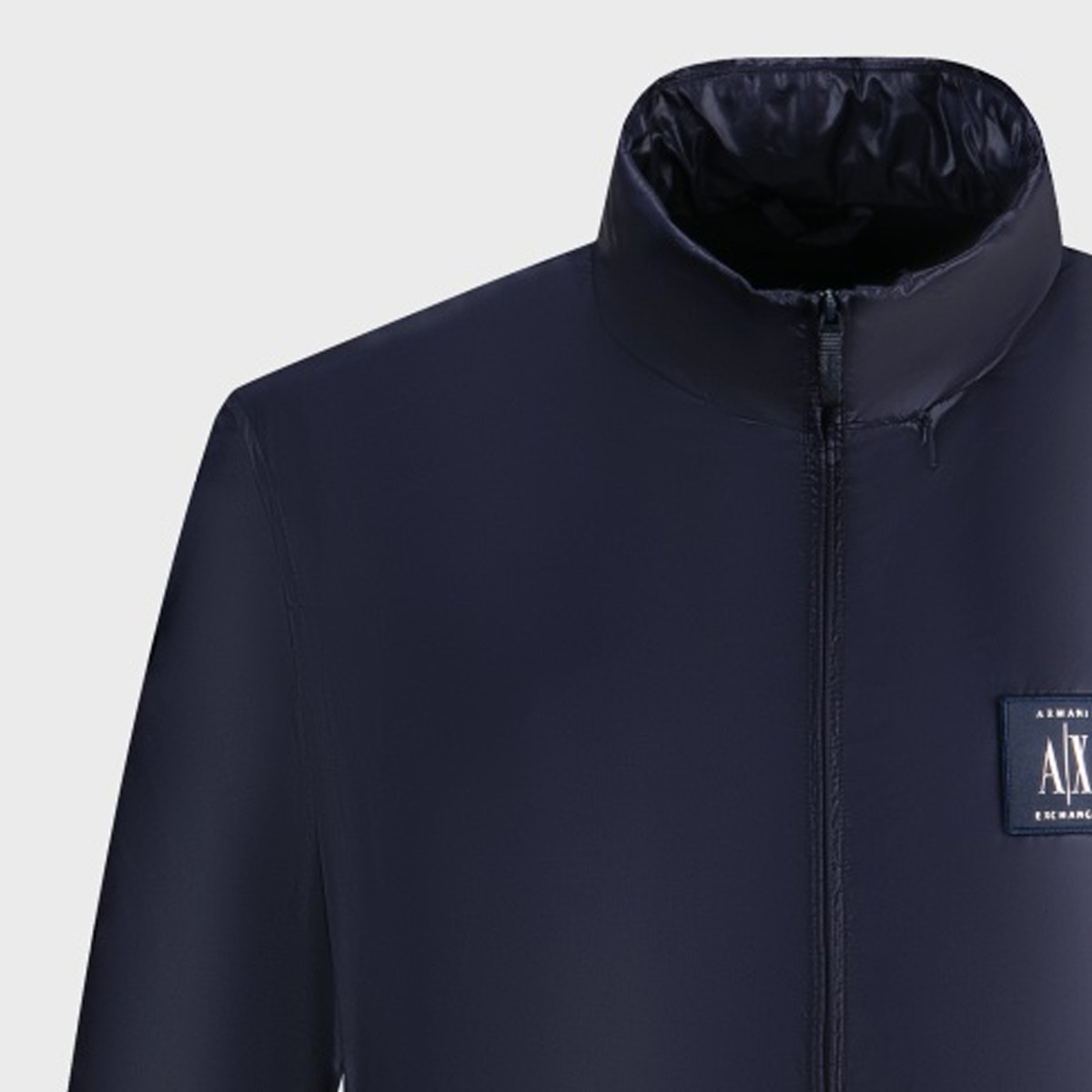Armani Exchange Letter Logo Long Sleeve Jacket Navy