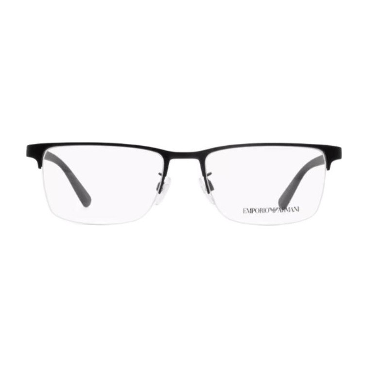 Emporio Armani Optical Frame Irregular Alloy Black