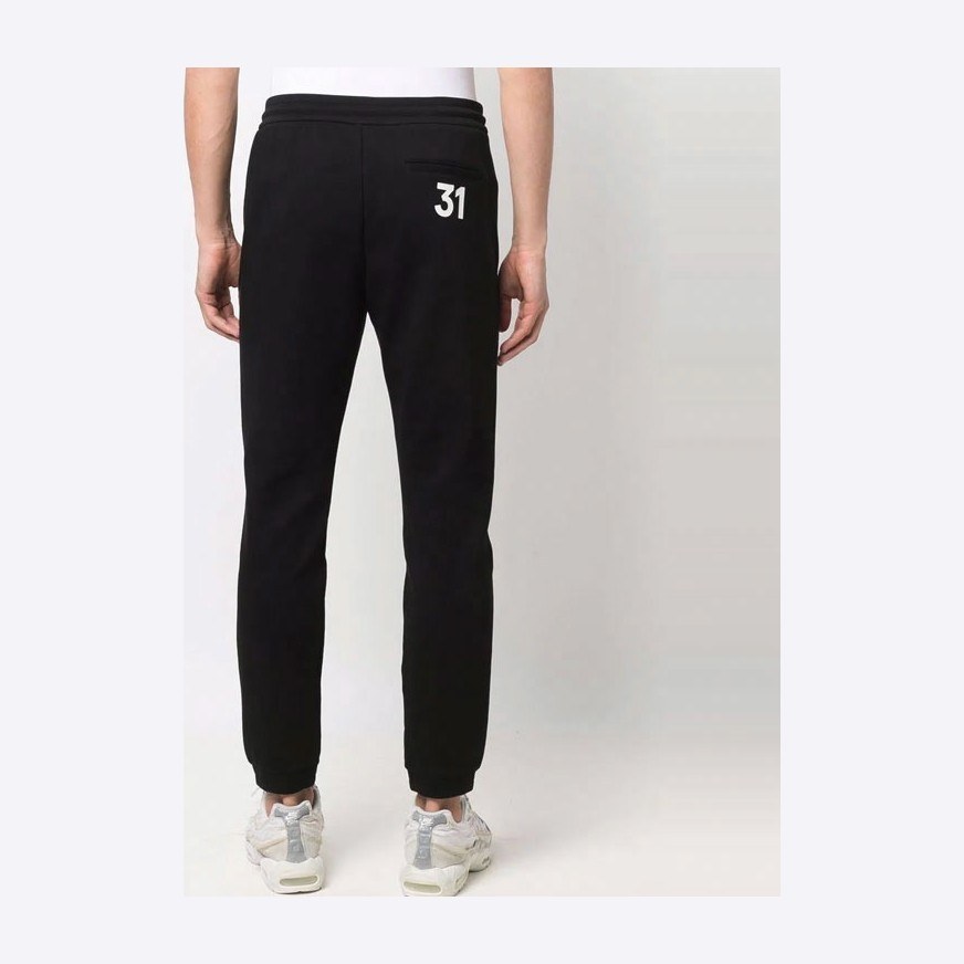 Emporio Armani SS22 Logo Drawstring Sweatpants Black