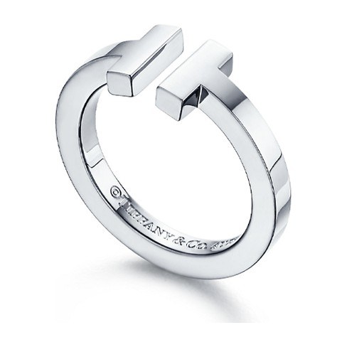 Tiffany & Co. T Series 18K White Gold Ring