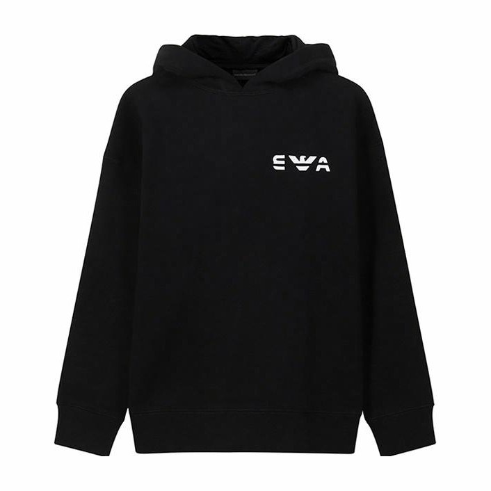 Emporio Armani Fleece Hoodie Black