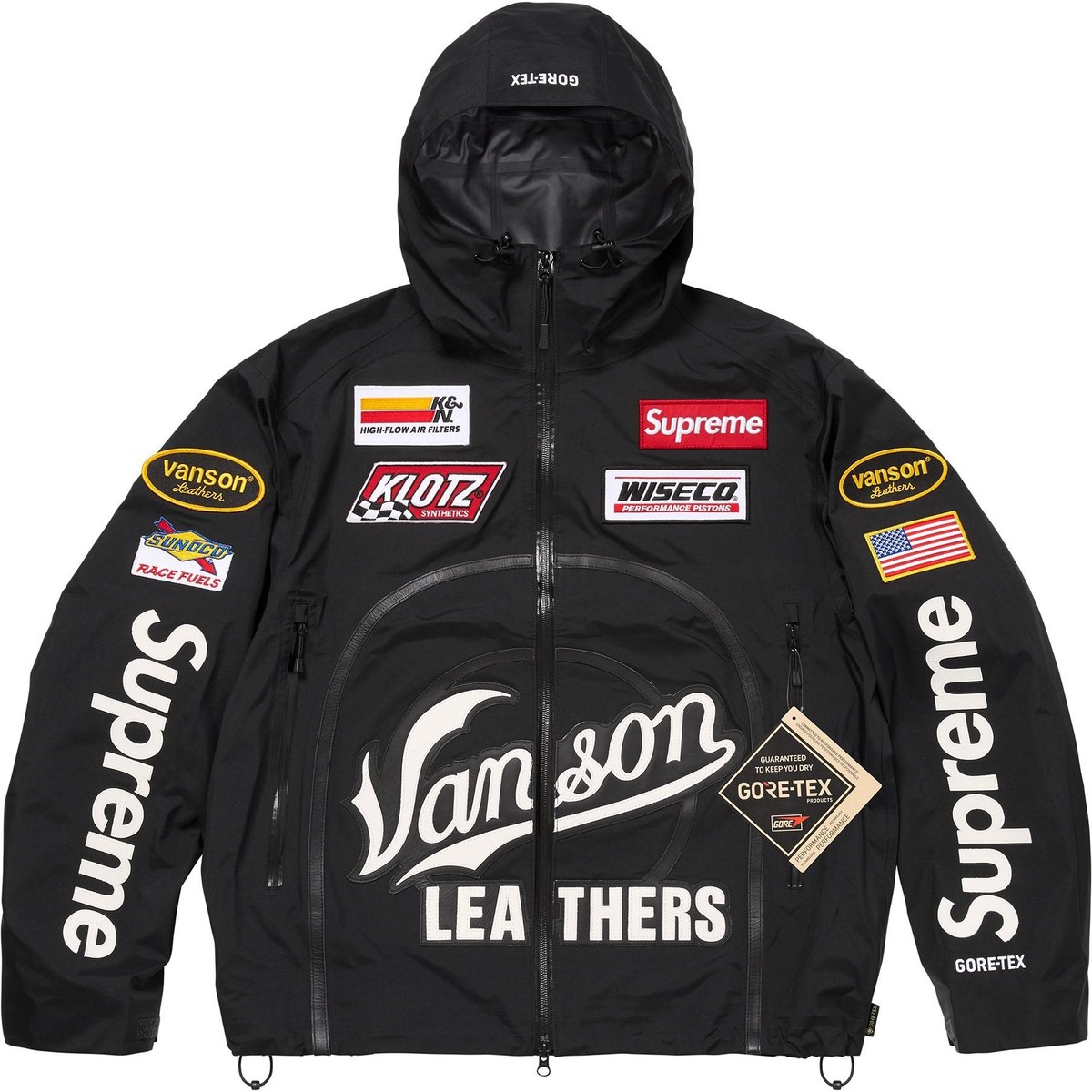 Supreme x Vanson Leathers FW25 GORE-TEX Shell Jacket