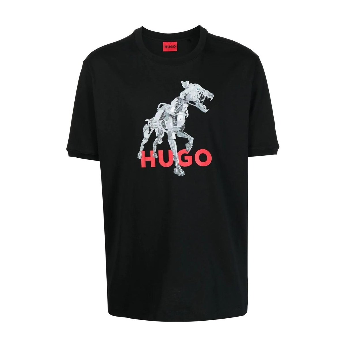HUGO BOSS Logo Cotton T-Shirt Black